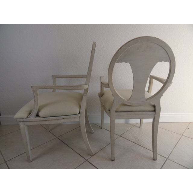 Early 20th Century Swedish Neoclassical Style Armchairs - Set of 4 For Sale - Image 4 of 10