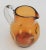 Mid-Century Modern Vintage Mid Century Blenko Glass Pinched Amber Pitcher W/ Clear Applied Handle For Sale - Image 3 of 11