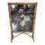 Early 20th Century Late Victorian Bamboo and Painted Glass Firescreen For Sale