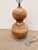 2010s Jamie Young Wood & Brass Gourd Lamp. For Sale - Image 5 of 5