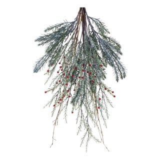 Mixed Pine Berry Swag 23.25"H For Sale