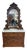 Antique Victorian Walnut Marble Top Dresser With Tilting Mirror & Hand-Carved Acorn Pulls For Sale