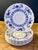 Six (6) J&G Meakin Nordic saucers are classic ironstone earthenware, featuring a vivid blue onion pattern. Made in...
