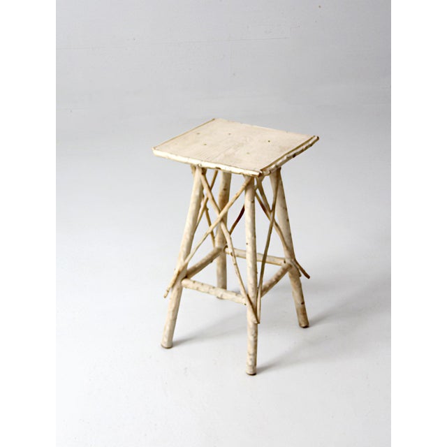 American Antique Adirondack Twig Side Table For Sale - Image 3 of 17
