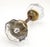 Antique Pair of Octagon Glass Bullet Passage Door Knobs For Sale - Image 4 of 5