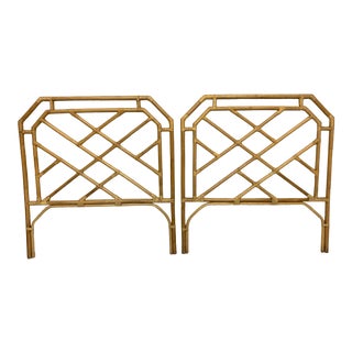 1970s Chinoiserie Bamboo Headboards - a Pair For Sale