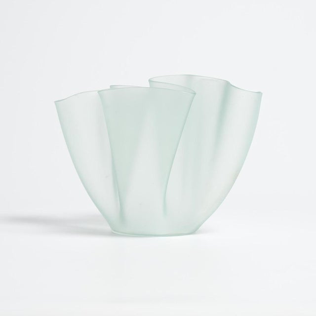 Glass Cartoccio Vase by Pietro Chiesa for Fontana Arte, 1930s For Sale - Image 7 of 18