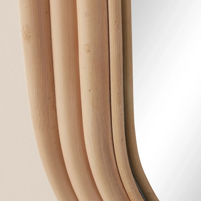 2020s Pelicano Rattan Rectangular Mirror For Sale - Image 5 of 8