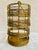 1960s Vintage Mid Century Brutalist Brass Wire Wine Bottle Holder For Sale - Image 5 of 9