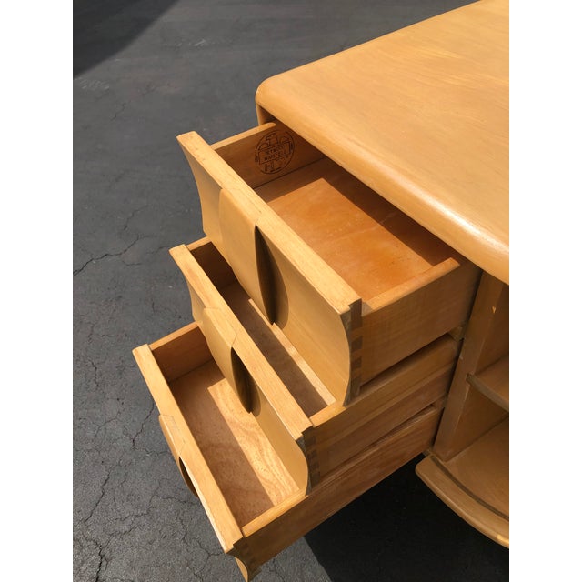 Heywood Wakefield Kohinoor Mid Century Vanity With Stool Chairish