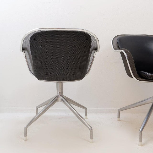 Iuta Swivel Armchairs by Antonio Citterio for B&B Italia, Set of 4 For Sale - Image 6 of 16