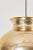 Gold Large Brass Pendant Lamp with Fabric, 1970s For Sale - Image 8 of 12