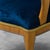 Armchair in Wood and Blue Velvet, 1950s For Sale - Image 10 of 13