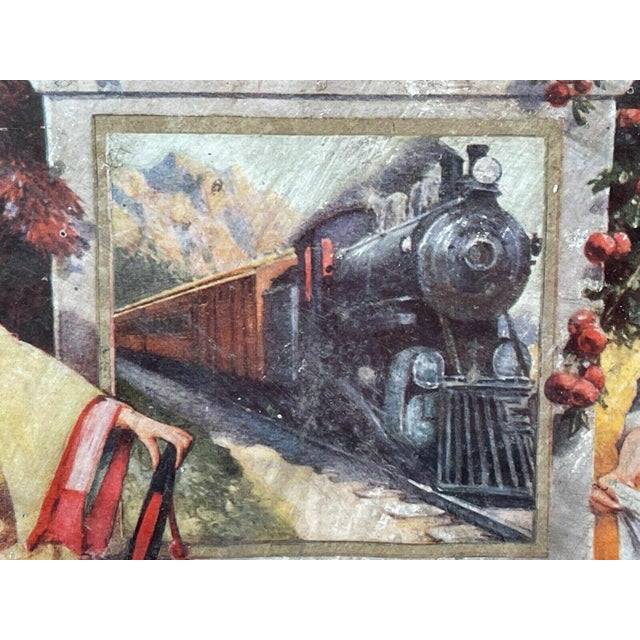 Antique Canadian Pacific Railway Advertising Poster Showcard, Belfast to Canada, c.1913, Framed For Sale - Image 6 of 12