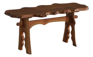 Mid-Century Scandinavian Wabi-Sabi Style Coffee Table in Elm, 1960s