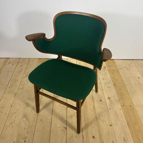 Mid-Century Danish Chair with Kvadrat Fabric by Hans Olsen for Krauses Møbelfabrik For Sale - Image 6 of 7