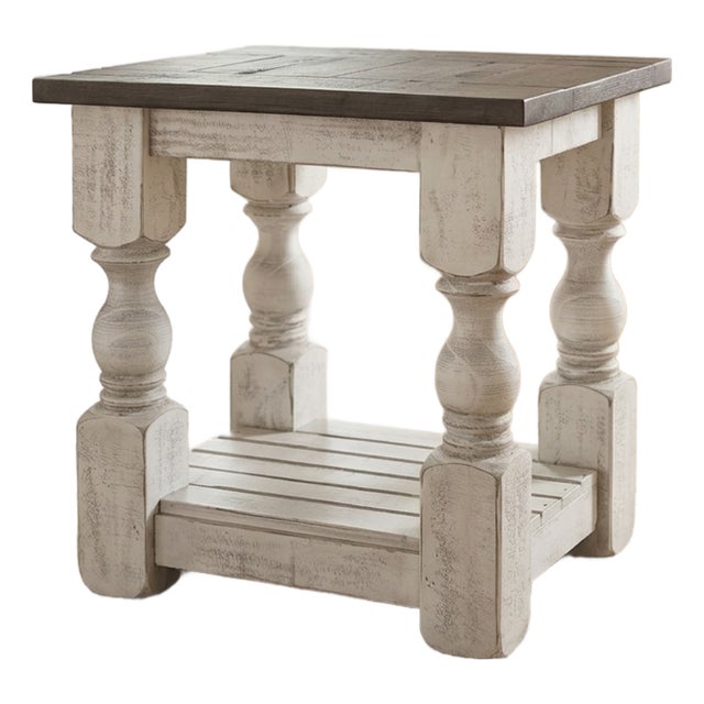 Stonegate Pillar Style Side Table For Sale