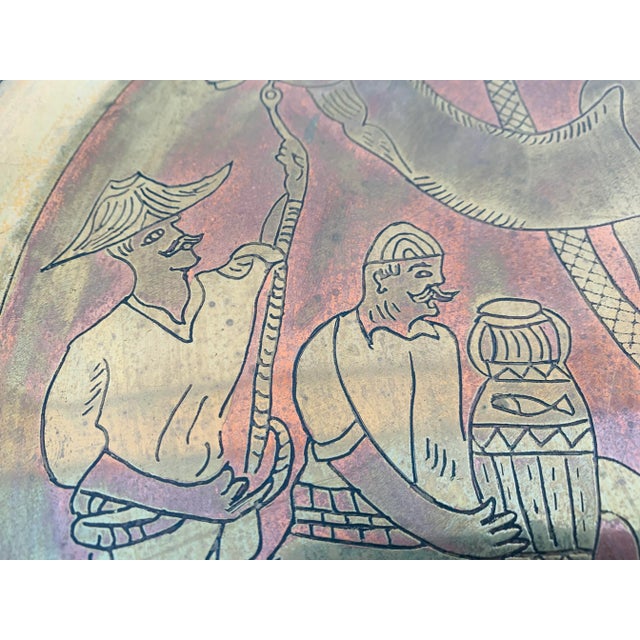 1920s Trays From the Ancient Egyptian Middle Eastern Heritage - a Pair For Sale - Image 9 of 12