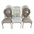 1960s Set of 6 Hollywood Regency Era Aluminum Cast Chairs For Sale