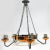 Mid-Century Chandelier, Poland, 1970s For Sale - Image 6 of 6