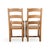 Vintage Armchairs in Oak with Rush Weave, Set of 2 For Sale - Image 5 of 10