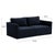 Willow Navy Modular Performance Velvet Loveseat For Sale In Los Angeles - Image 6 of 6