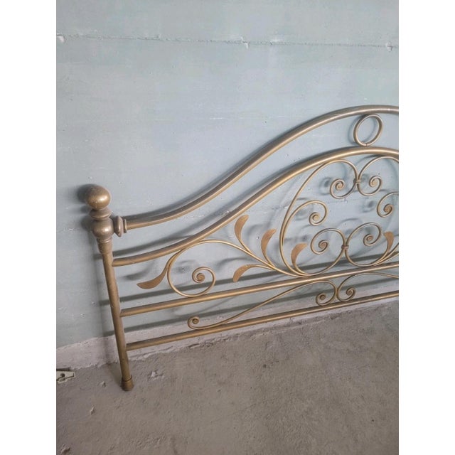 Lacquered Wrought Iron Footboard, 1950s For Sale - Image 4 of 7