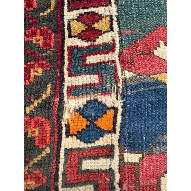 Vintage Multi Color Turkish Kilm Ottoman For Sale - Image 11 of 12