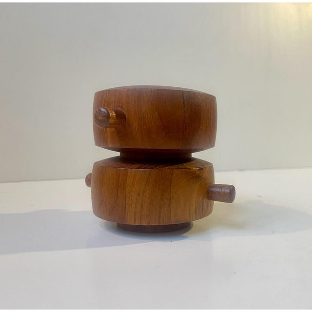 Salt Mill and Shaker in Teak by Jens H. Quistgaard, 1960s For Sale - Image 4 of 9