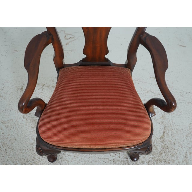 Set of 6 Maitland Smith Georgian-Style Mahogany Dining Chairs For Sale - Image 9 of 18