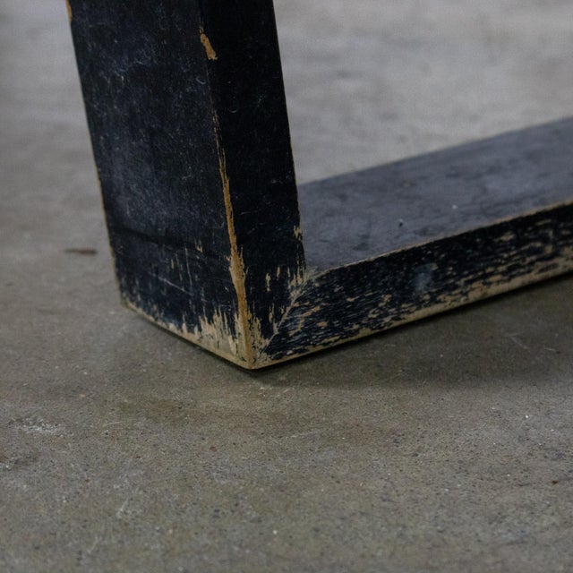 Early Mid Century Modern George Nelson Platform Bench for Herman Miller Maple Slats Black Painted Legs For Sale - Image 9 of 18