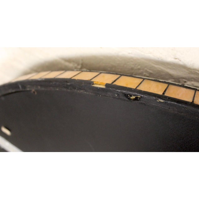 Sculpture Materials Mid-Century Round Mosaic Tile Mirror For Sale - Image 7 of 10