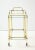 1950s Italian Solid Brass Two-Tier Bar Cart For Sale In New York - Image 6 of 11
