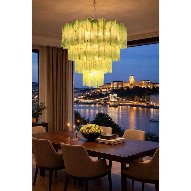 Italian Chandelier in Murano Glass, 1990 For Sale - Image 4 of 16