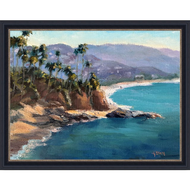 Realism Original Oil Fine Art Painting - Coastal Shores For Sale - Image 3 of 6