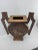 1970s Tribal Hand-Carved Wood Vase Urn For Sale - Image 4 of 9