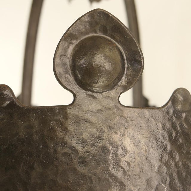 Viennese Wrought Iron Chandelier, Austria, 1900s For Sale - Image 14 of 18