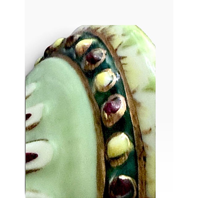 Antique Austrian Bohemian Porcelain Portrait Vase, Duchesse De Bourgogne, C. 1900 For Sale - Image 9 of 12