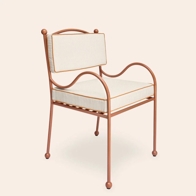 Orange Panarea Armchair in Spritz with Orange and White Upholstery by Ceraudo, 2010s For Sale - Image 8 of 8