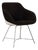 Turtle Armchair in Brown Black Fabric from Walter Knoll / Wilhelm Knoll For Sale