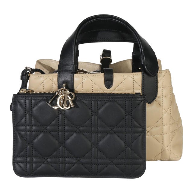Rope Beige Black Calfskin Macrocannage Small Toujours For Sale