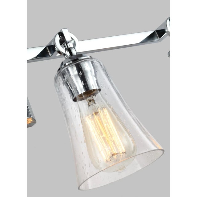 The Monterro four light vanity fixture in chrome provides abundant light for your bath vanity, while adding a layer of...