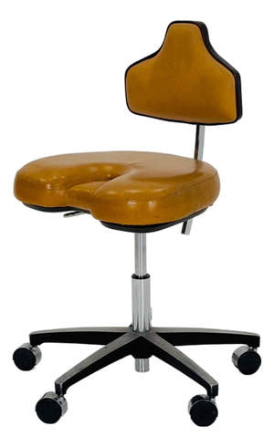 Mid-Century Industrial Leather Dental Office Chair by Chyres Virginia, USA, 1980s