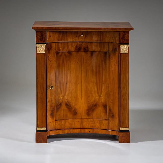 Biedermeier Demi-Cabinet with Pilasters, 1820 For Sale - Image 14 of 14