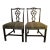19th Century Leopard Transitional Chippendale Mahogany Chairs - a Pair For Sale