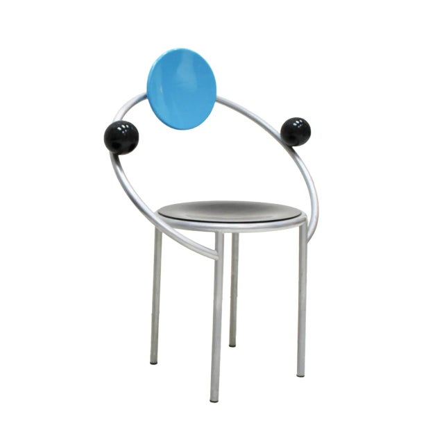 Set of First Chairs by Michele de Lucchi for Memphis Milano For Sale - Image 4 of 10