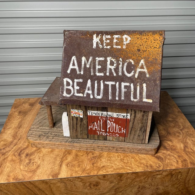 1970s Vintage 20th Century Americana North Carolina Bird House by Bob Timberlake For Sale - Image 5 of 6