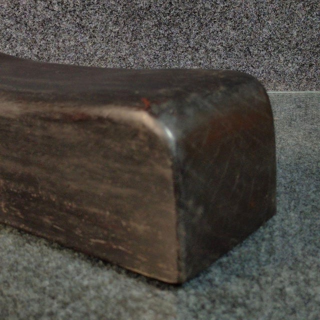 Vintage Chinese Small-Leaf Rosewood (Zitan) Solid Wood Pillow / Pulse Cushion For Sale - Image 9 of 9