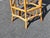 Vintage Coastal Bamboo Hexagon Side Fern Table For Sale - Image 10 of 12