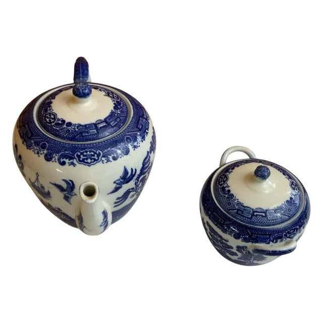 Vintage Allerton Coffee / Teat Pot and Lidded Sugar Container Set- 2 Pieces For Sale In Palm Springs - Image 6 of 10
